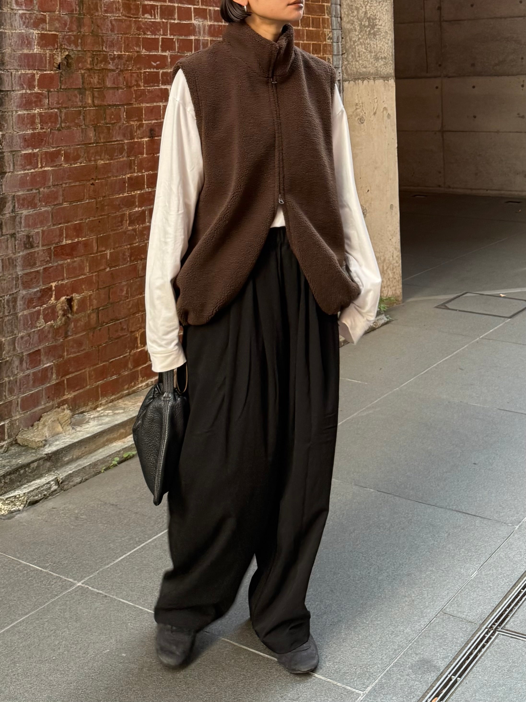 Double Zip Boa Vest | Ëongul (ヨングル) official通販サイト – Eongul