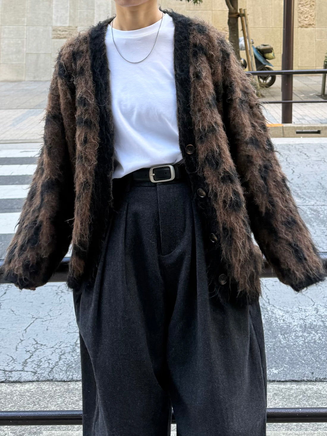 Leopard Loose Knit Cardigan