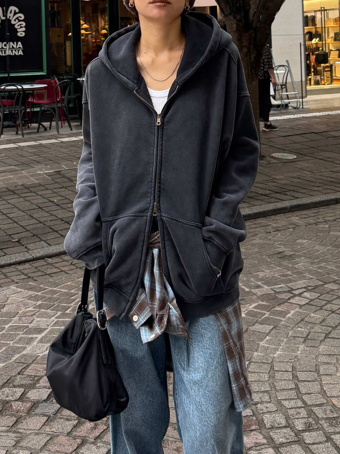 【PRE ORDER】Washed W-zip hoodie（11月下旬〜12月上旬発送予定）