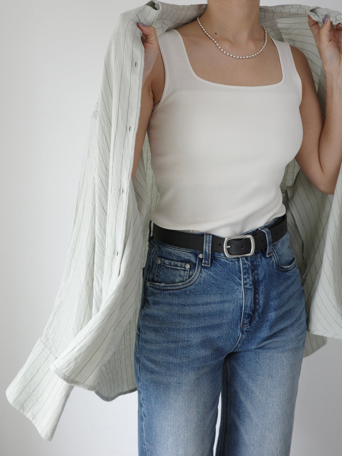 U Neck Knit Tank（6月中旬〜6月下旬発送予定）