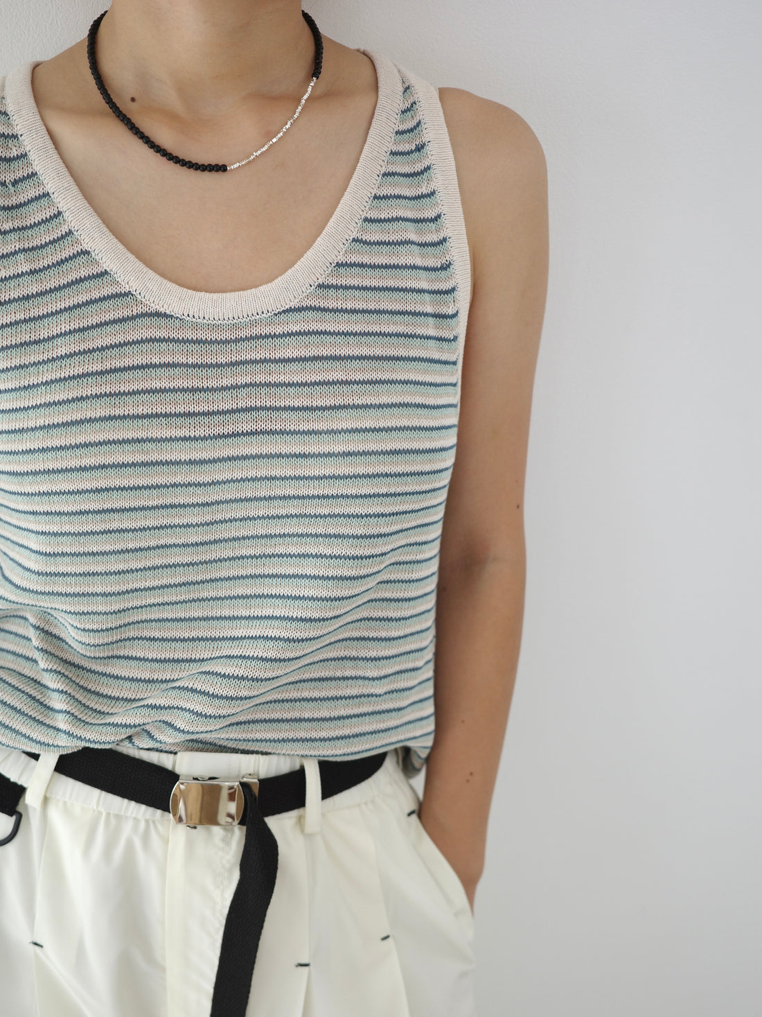 Striped Knit Tank Top