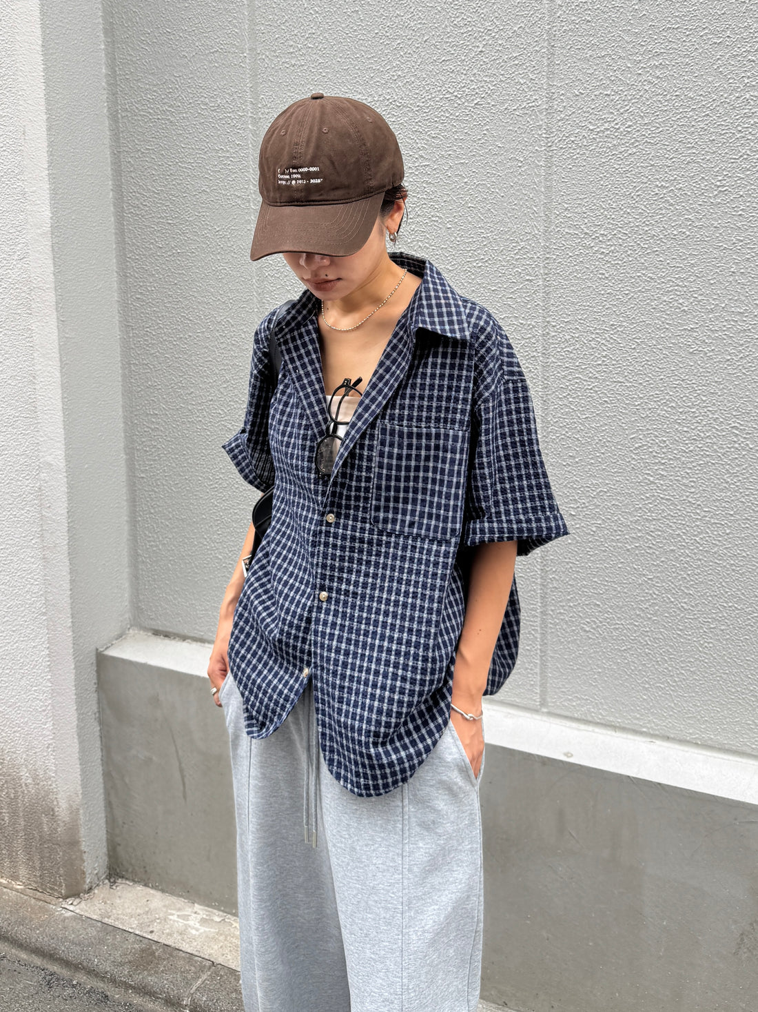 Half Sleeve Check Shirt