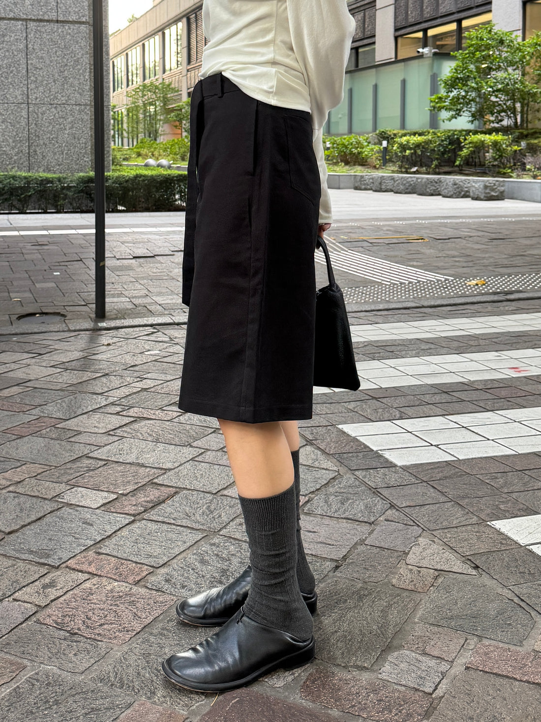 【PRE ORDER】Belt Design Harf Pants(10月中旬〜10月下旬発送予定)