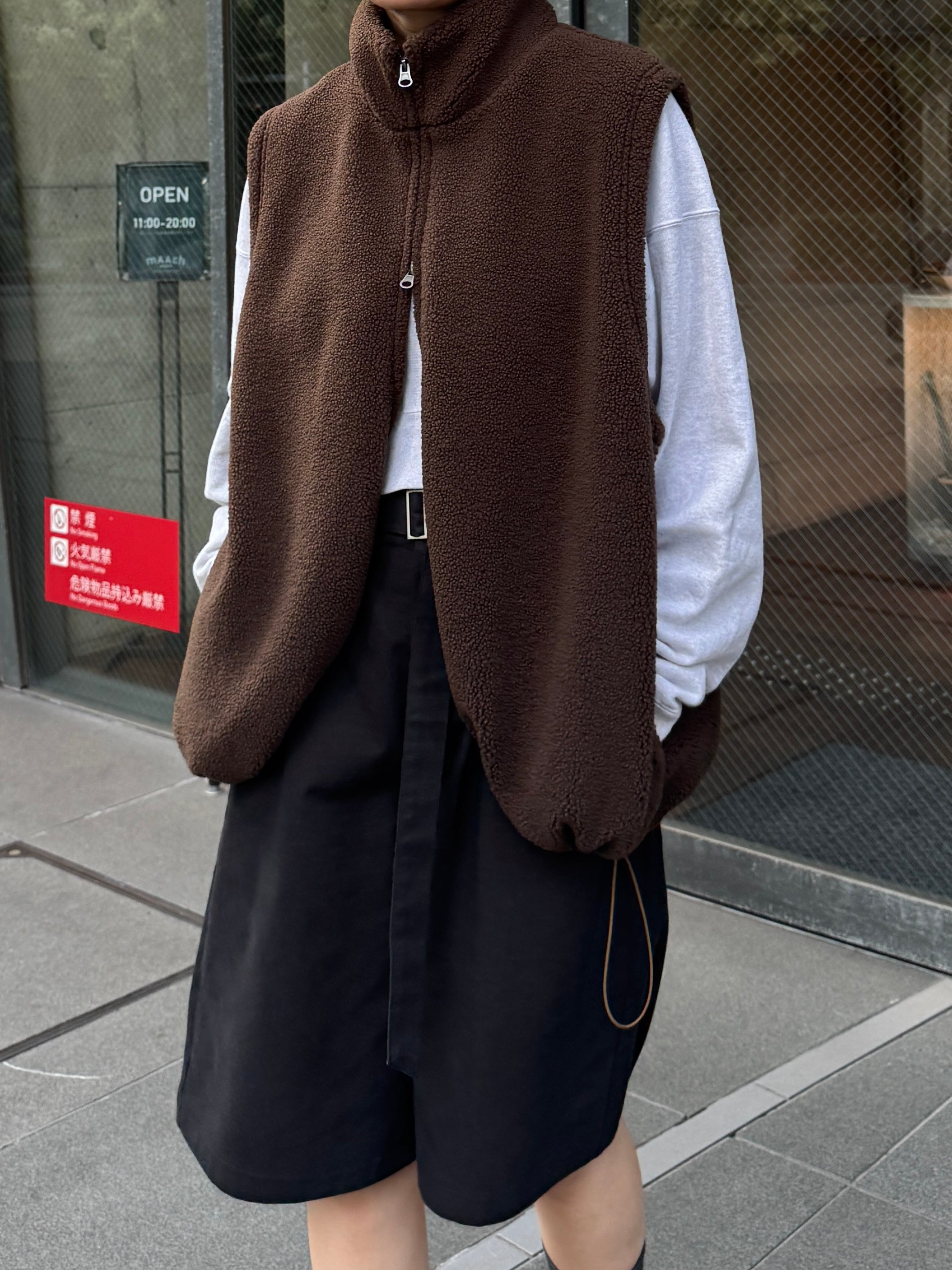 Double Zip Boa Vest | Ëongul (ヨングル) official通販サイト – Eongul