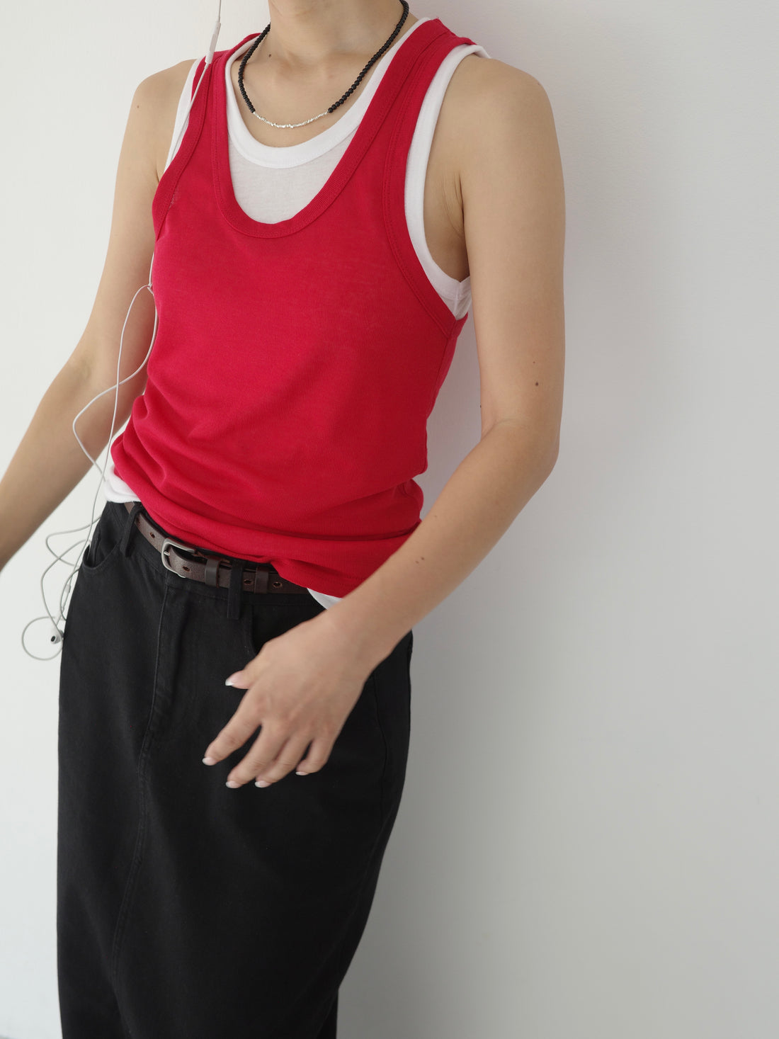 Layered Bicolor Tank Top