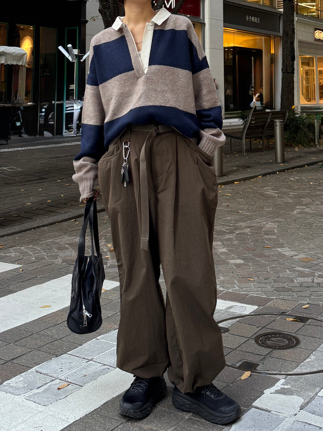 Double Pocket Belt Design Pants