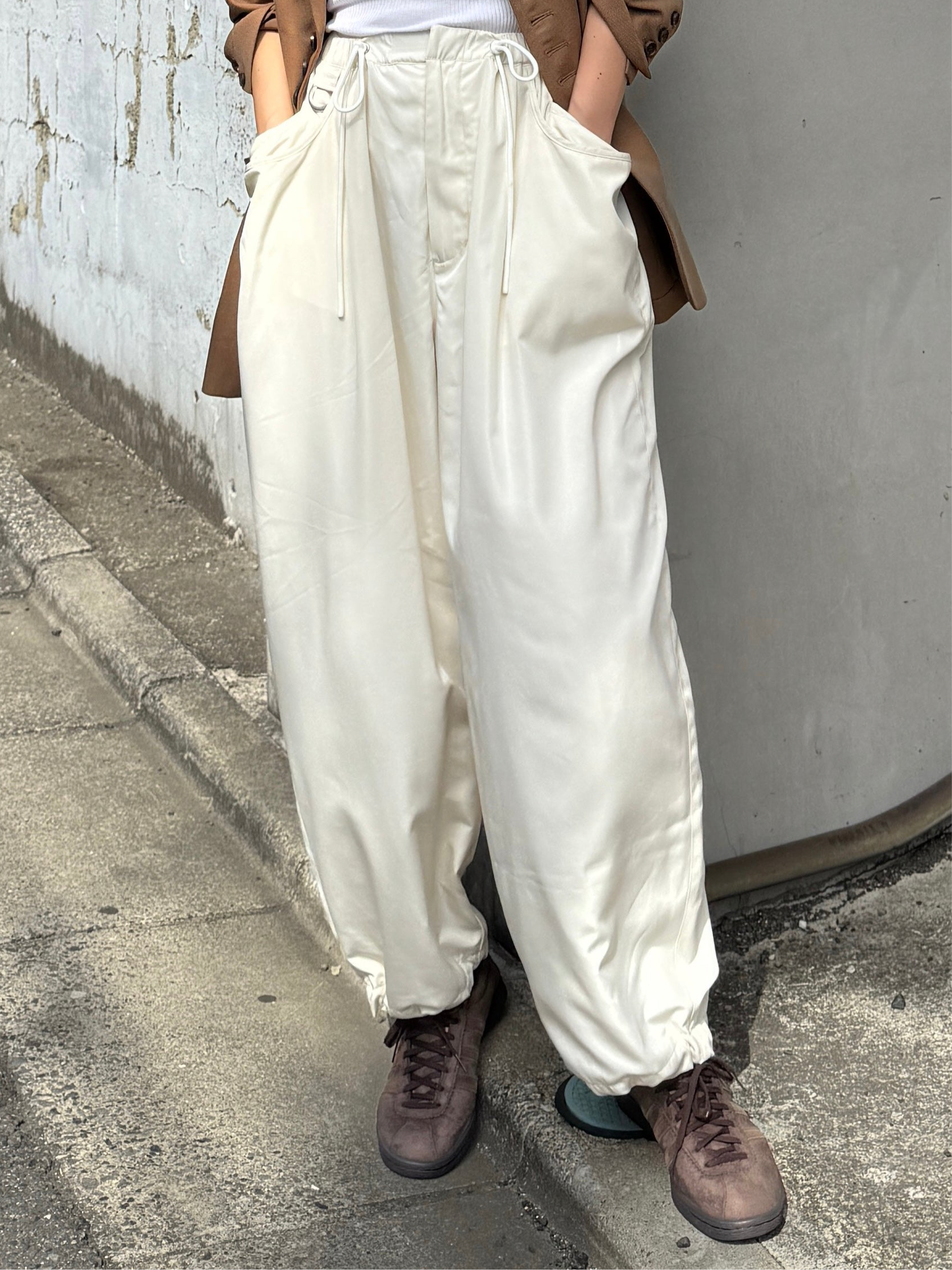 【SKM】Eongul Double Design Nylon Pant Double Pocket Design Nylon Pants | Ëongul (ヨングル