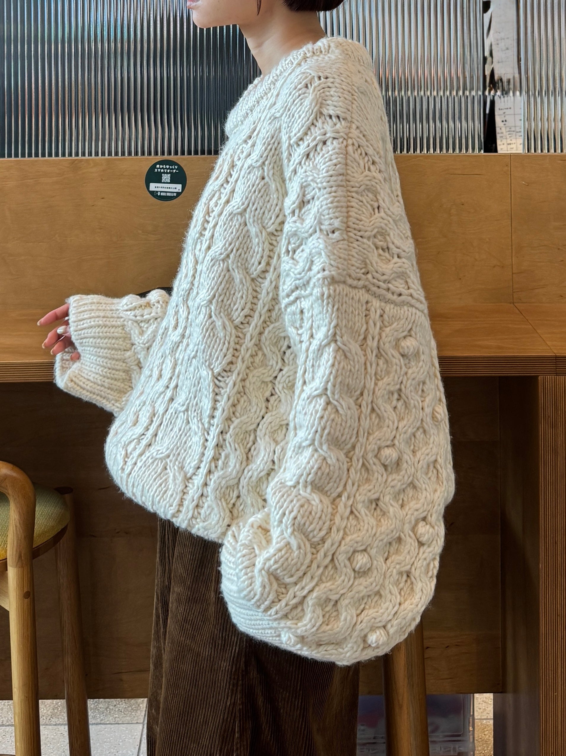 ヨングル Eongul Hand Cable Loose Knit Hand Cable Loose Knit | Ëongul (ヨングル) official通販サイト – Eongul