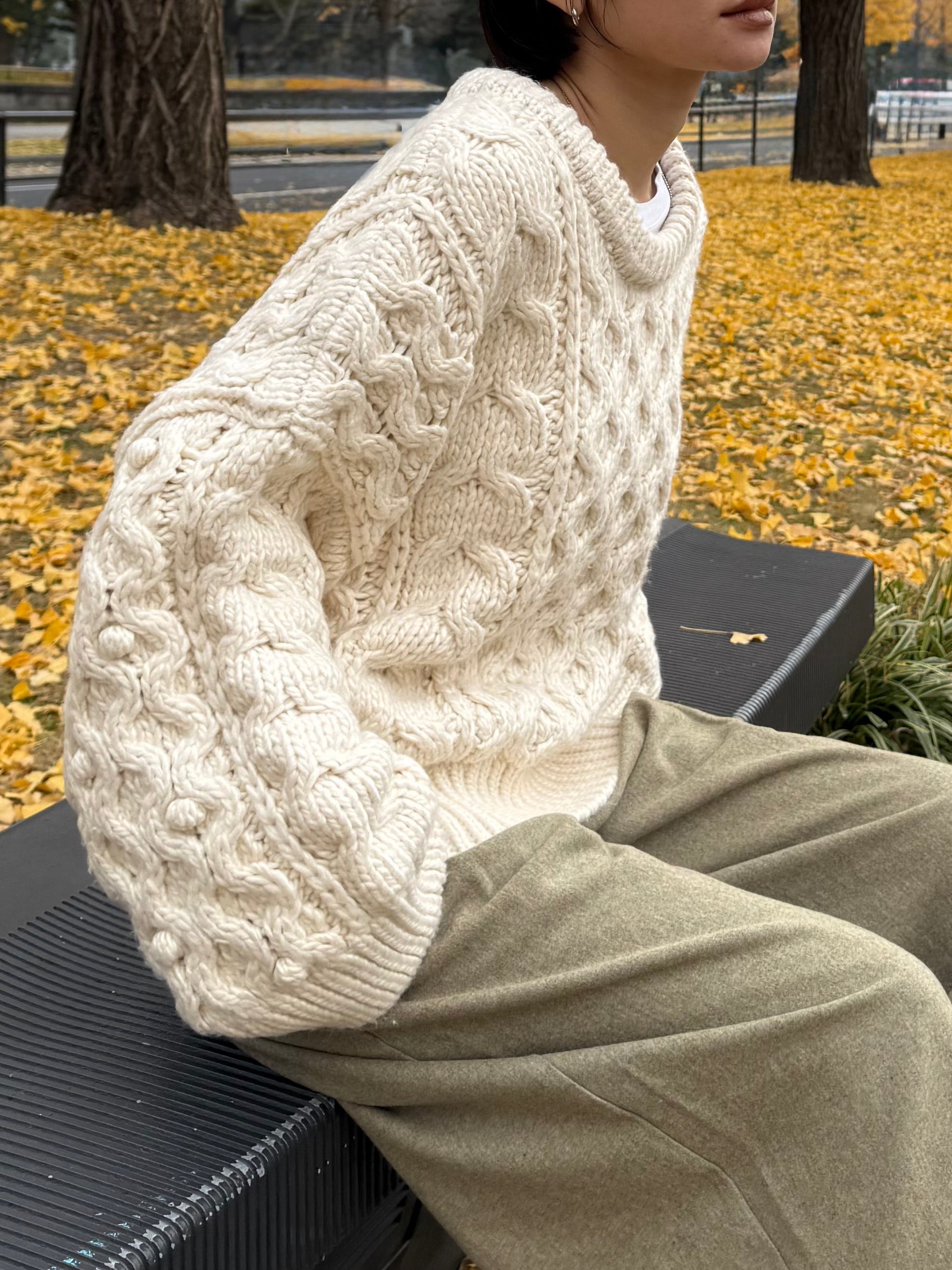 Hand Cable Loose Knit | Ëongul (ヨングル) official通販サイト – Eongul