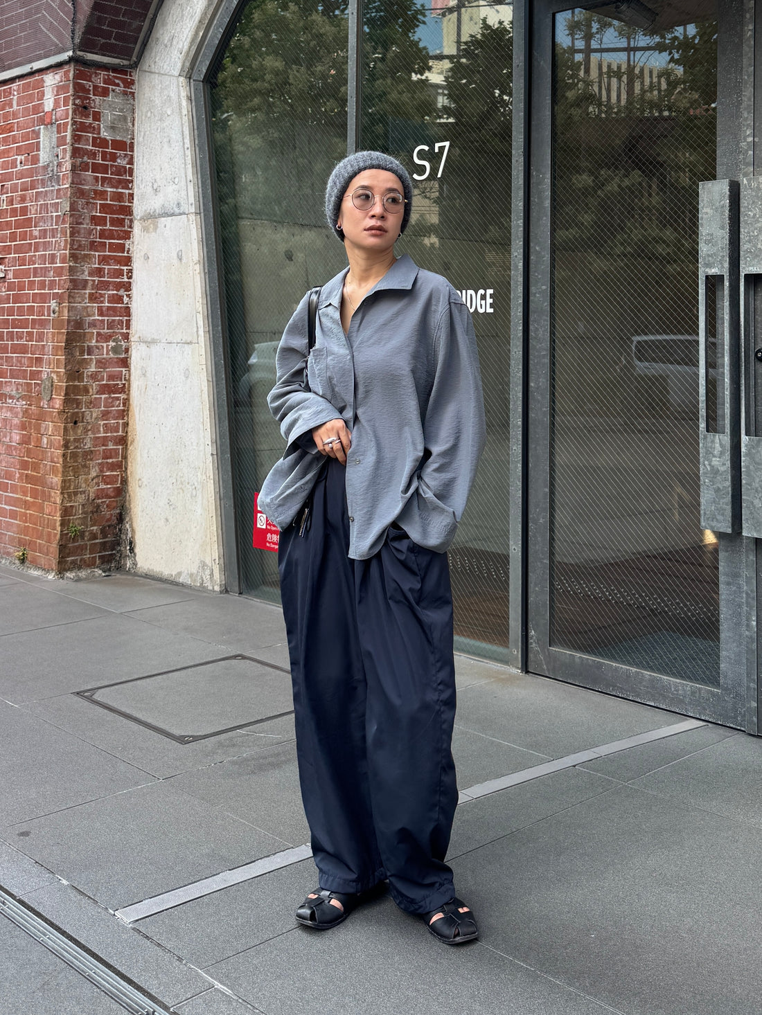 Double Pocket Design Nylon Pants