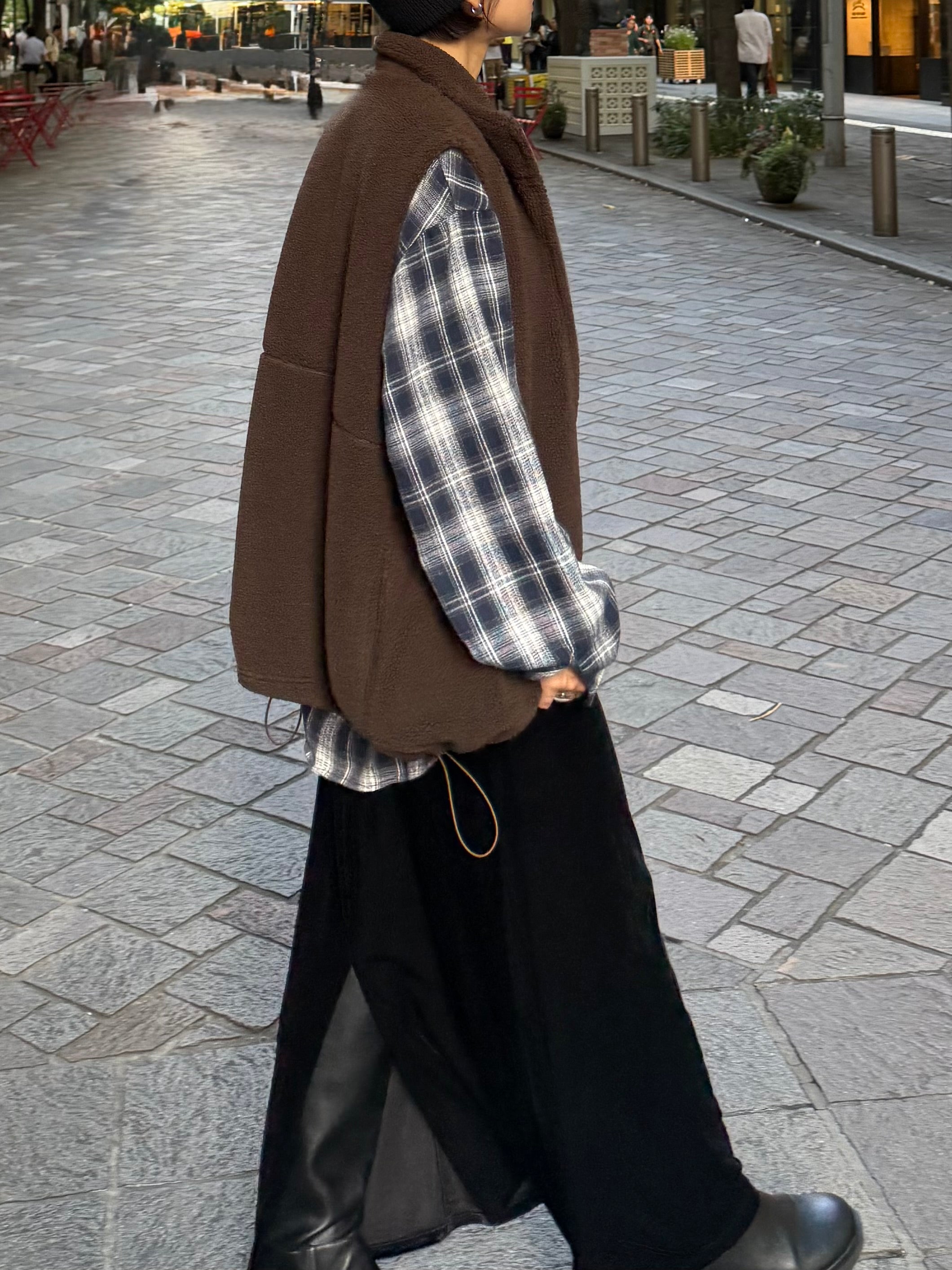 Double Zip Boa Vest | Ëongul (ヨングル) official通販サイト – Eongul