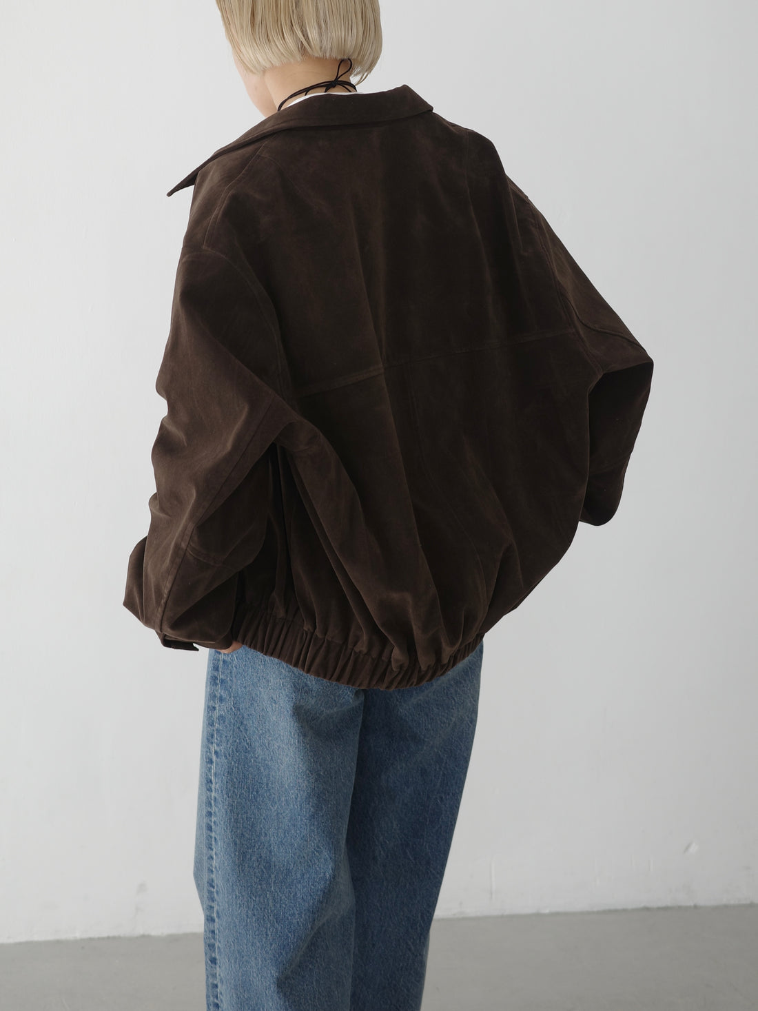 【PRE ORDER】Suede Zip Up Blouson (9月下旬〜10月上旬発送予定)