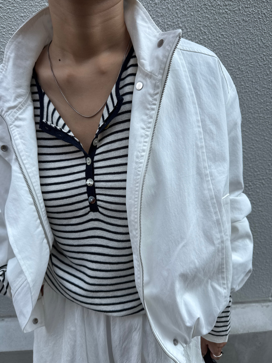 Stand Collar Design Blouson