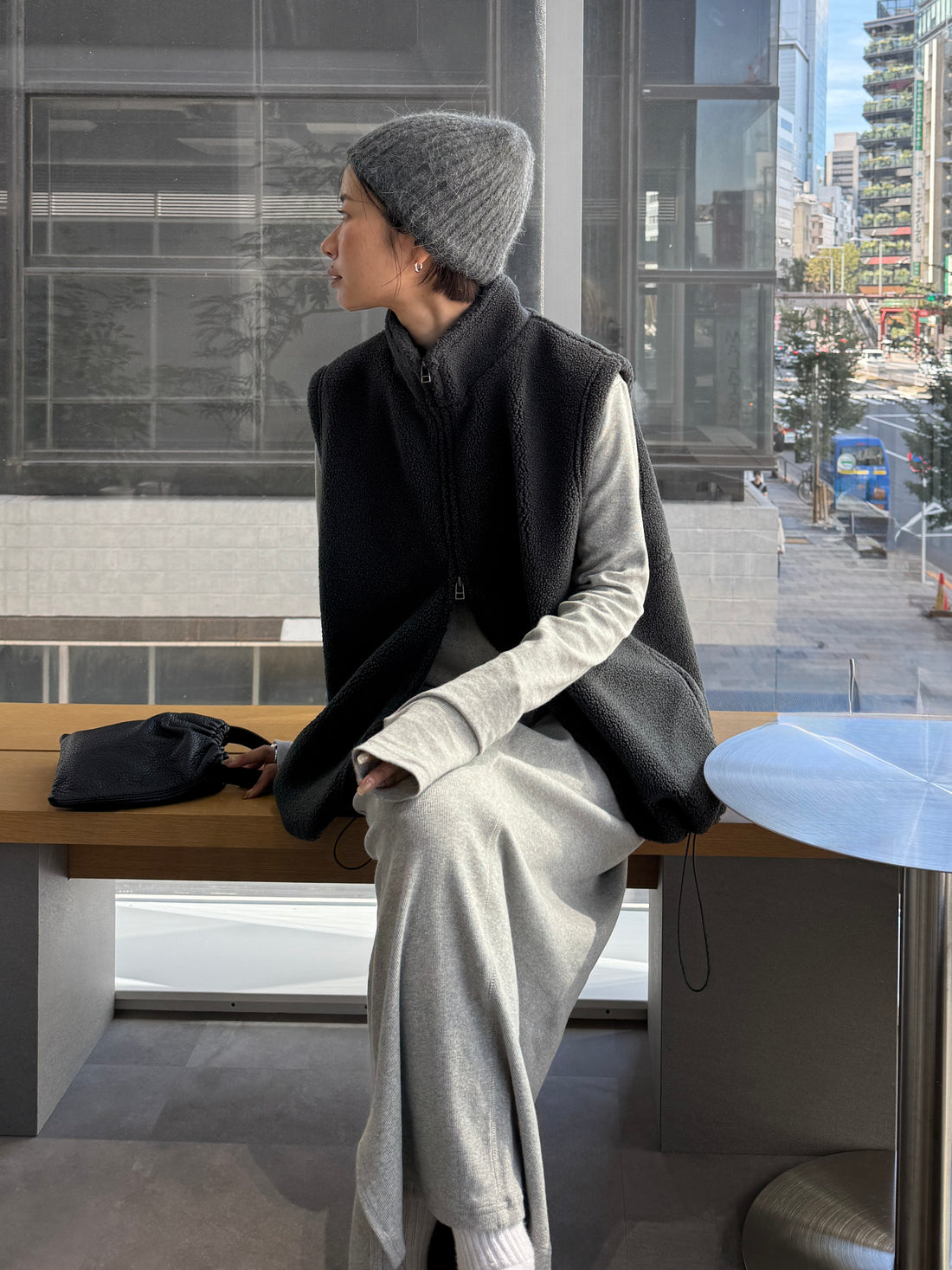 【PRE ORDER】Double Zip Boa Vest (12月上旬〜12月中旬発送予定)