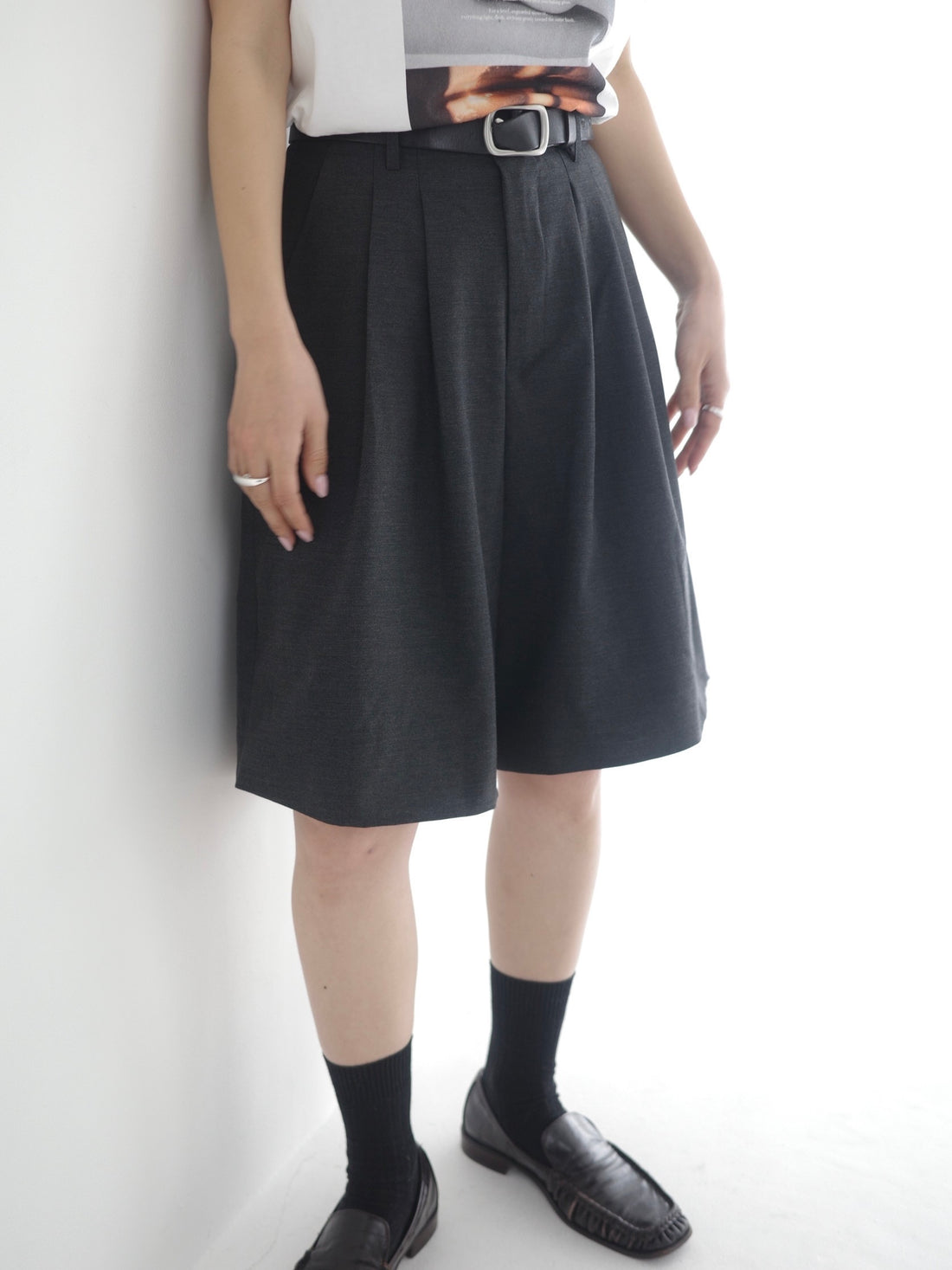 Tuck Half Pants（一部:３月下旬〜４月上旬発送予定）