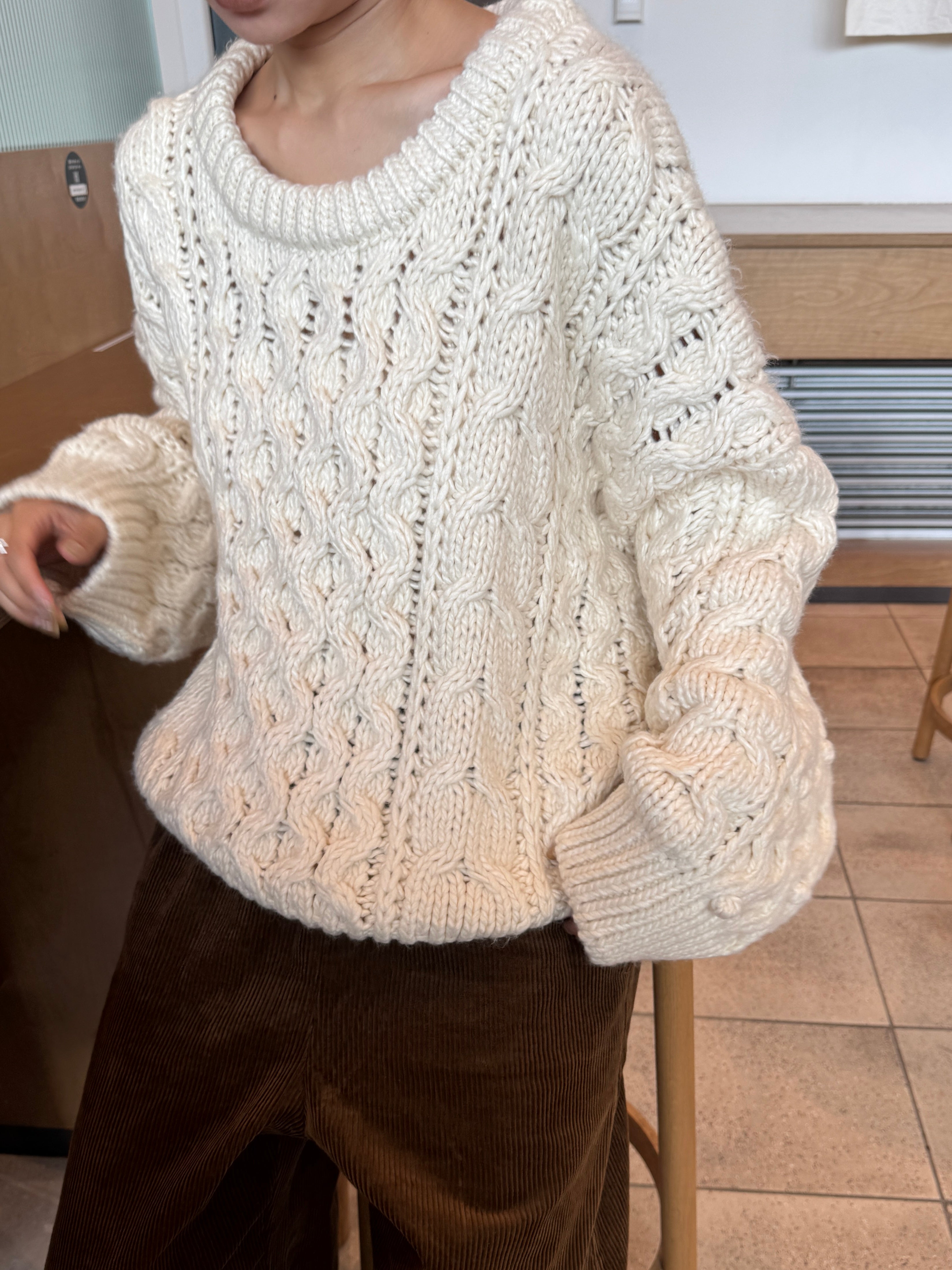 Hand Cable Loose Knit | Ëongul (ヨングル) official通販サイト – Eongul