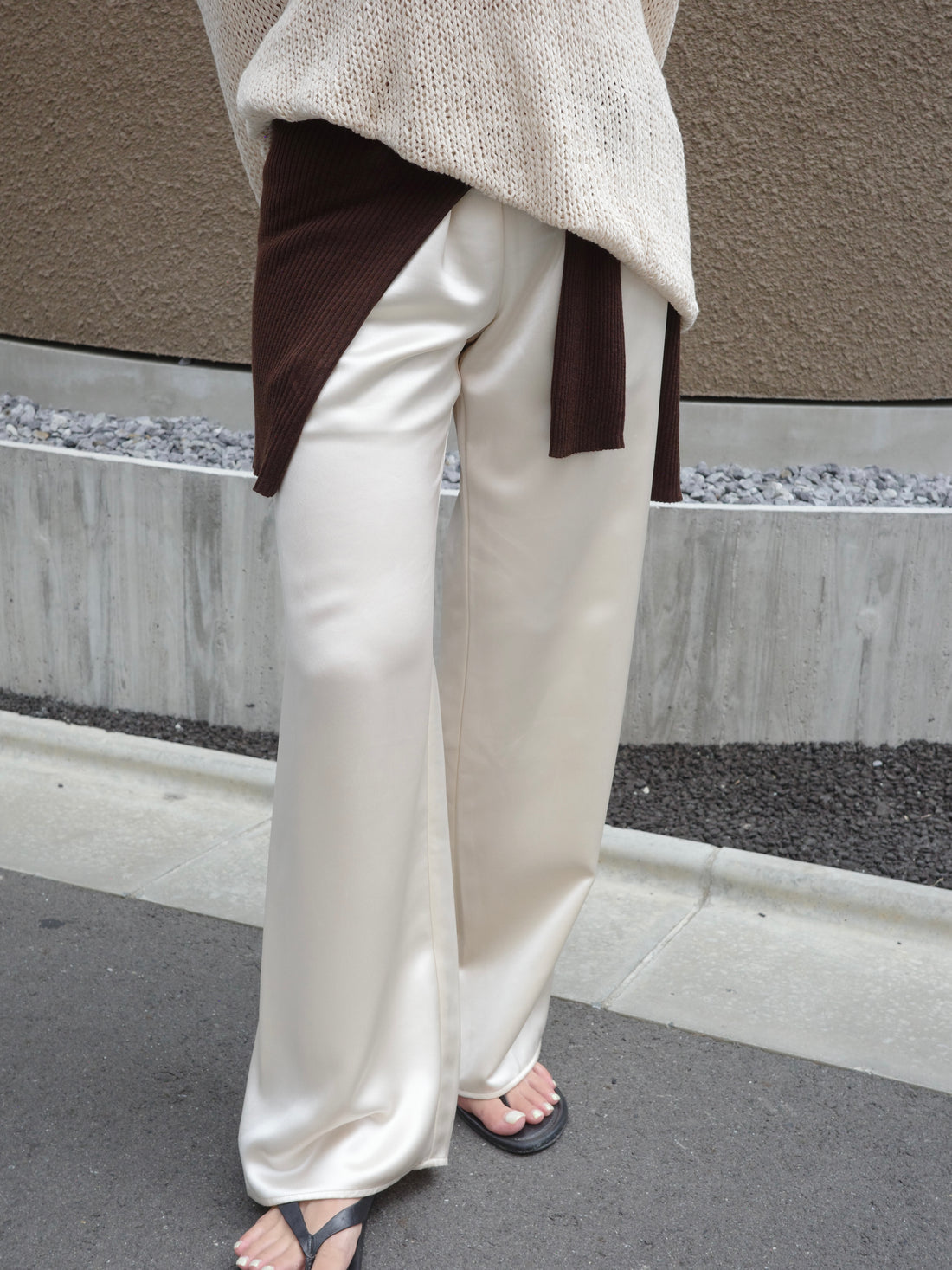 Satin Rough Pants