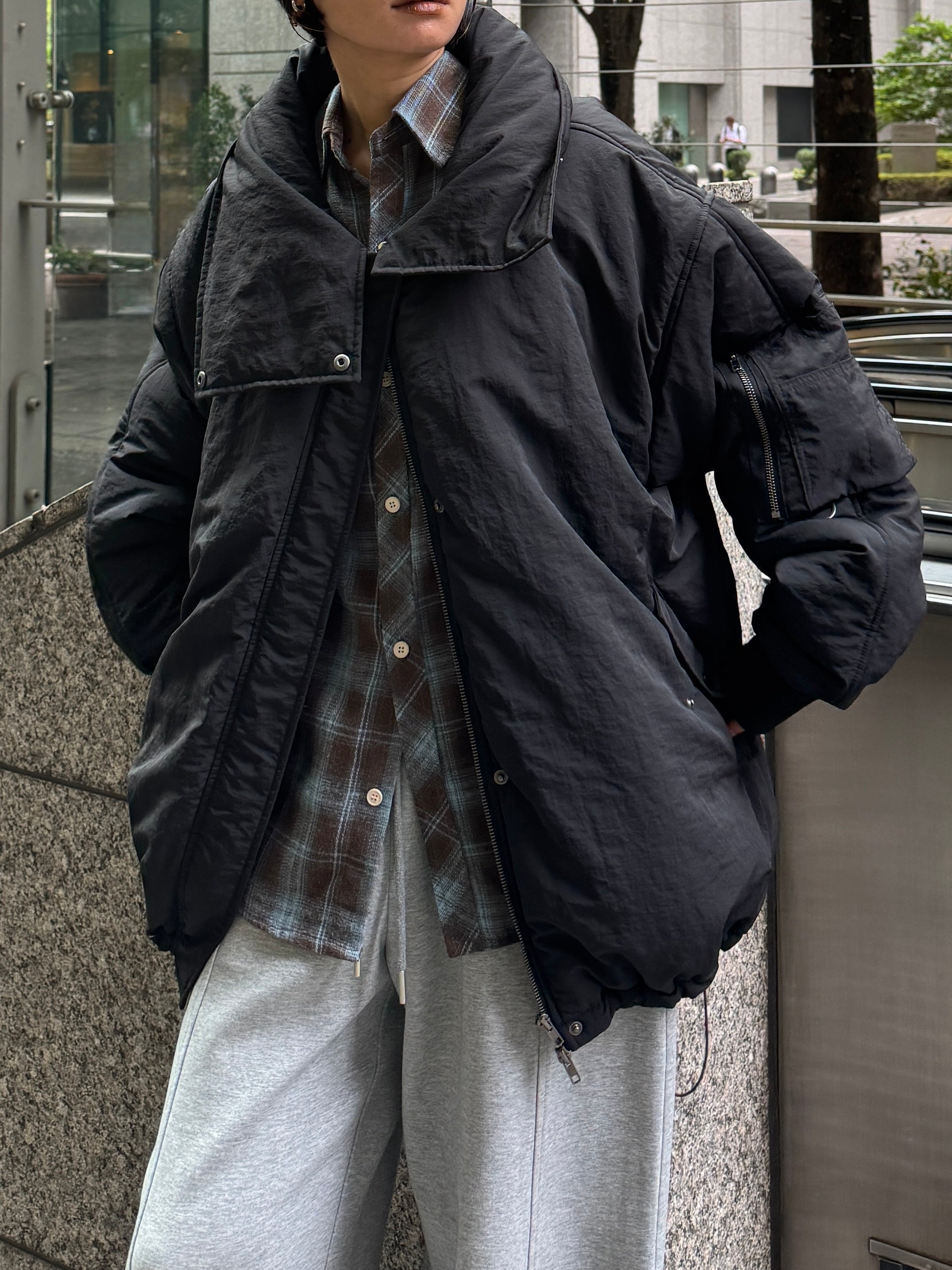 Eongul Monster Padding Jacket ブラック Monster Padding Jacket | Ëongul (ヨングル) official通販サイト – Eongul