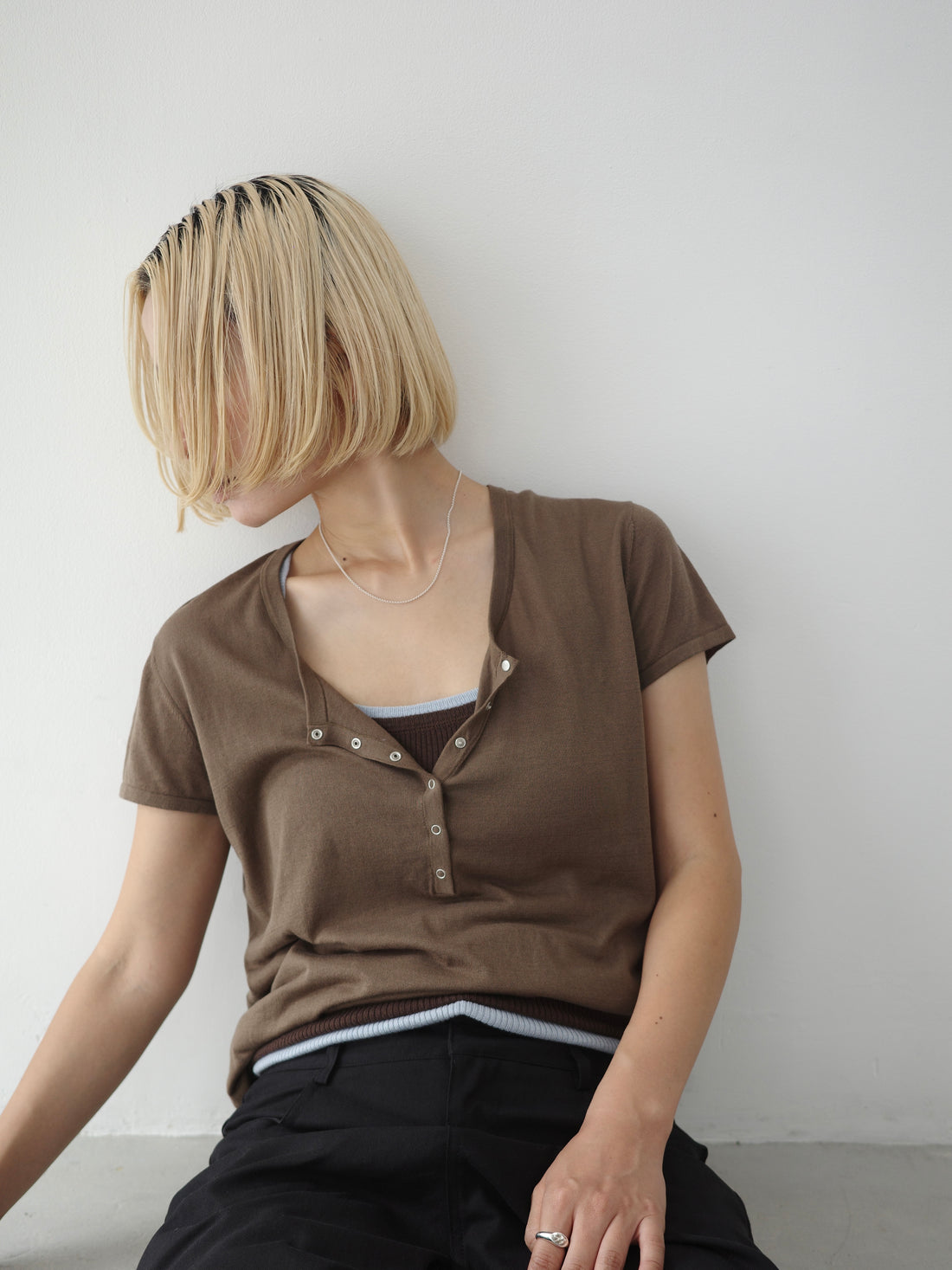 Snap Half Sleeve T-shirts