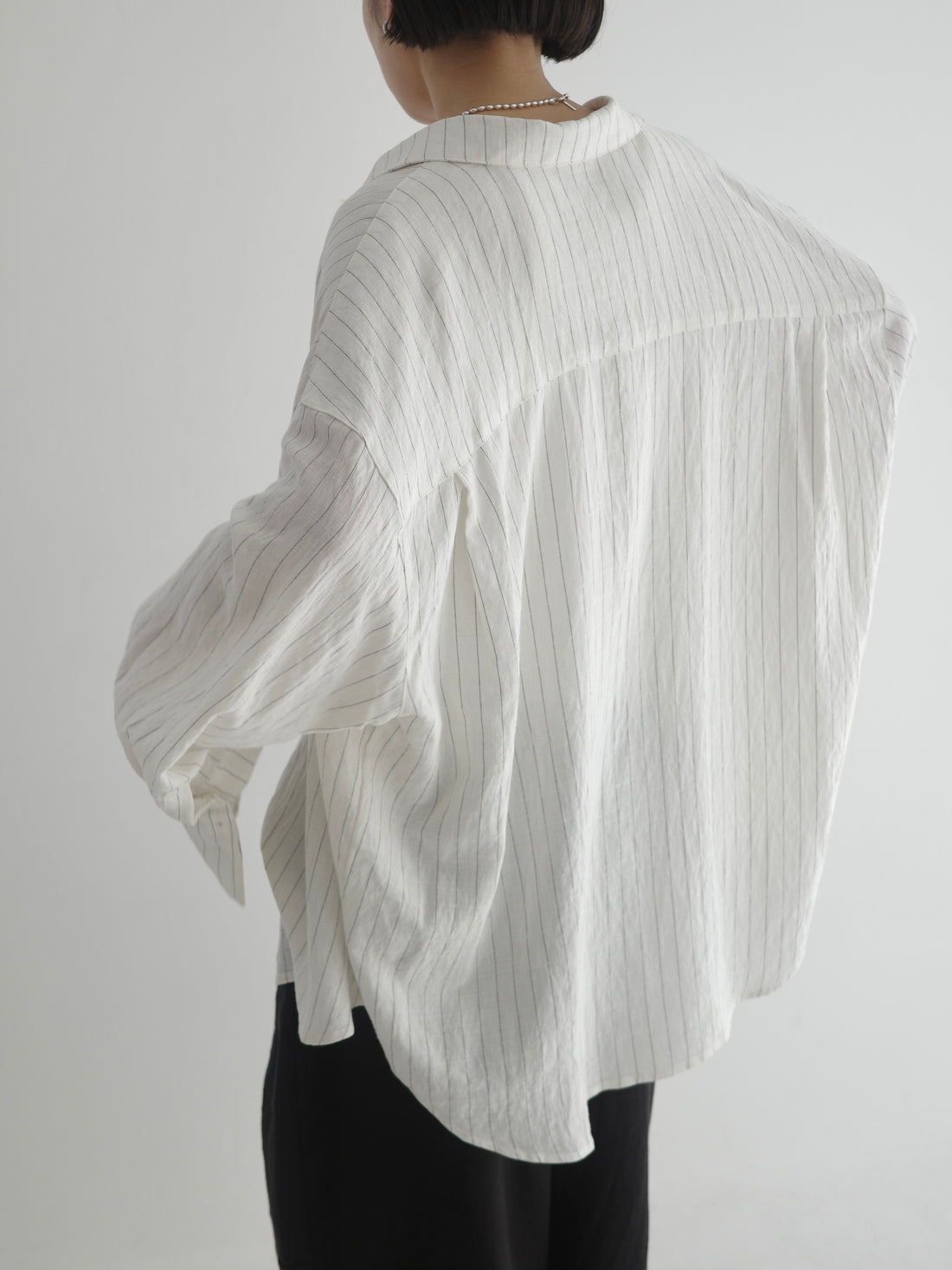 Linen Striped Loose Shirt