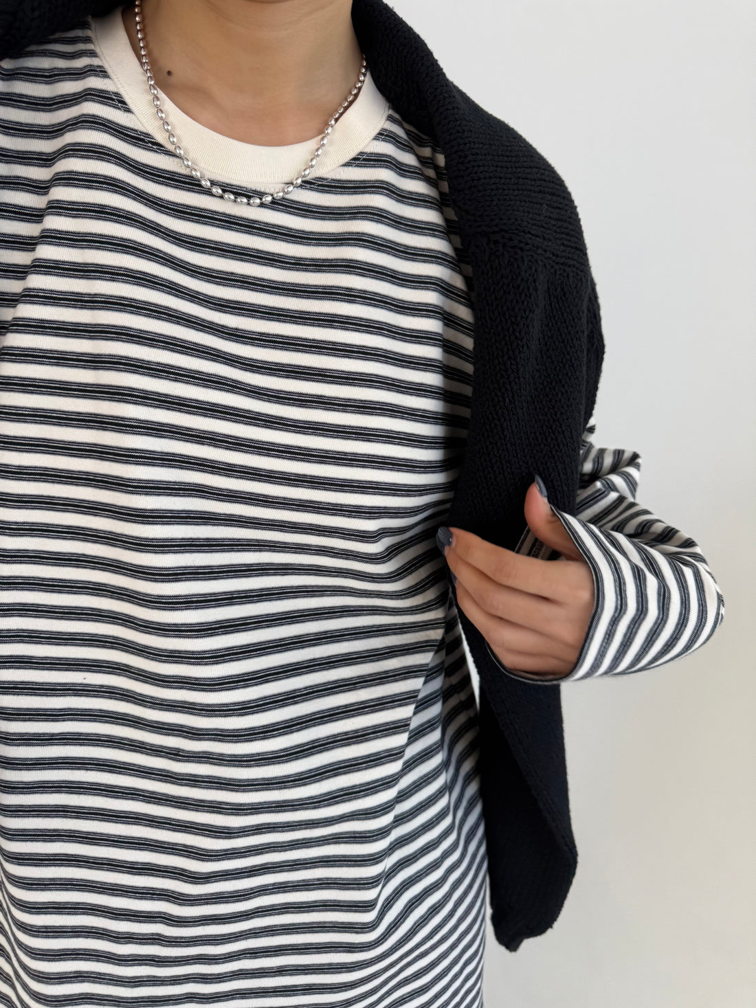 Stripe Loose Long T-shirts