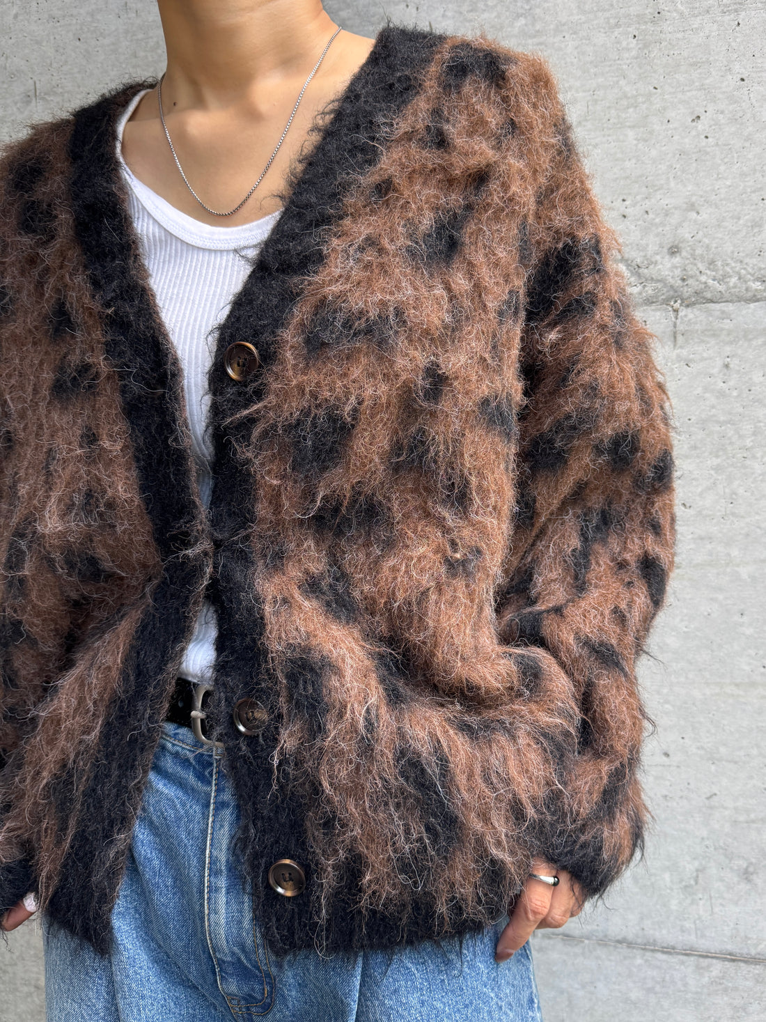 【PRE ORDER】Leopard Loose Knit Cardigan(11月下旬〜12月上旬発送予定)