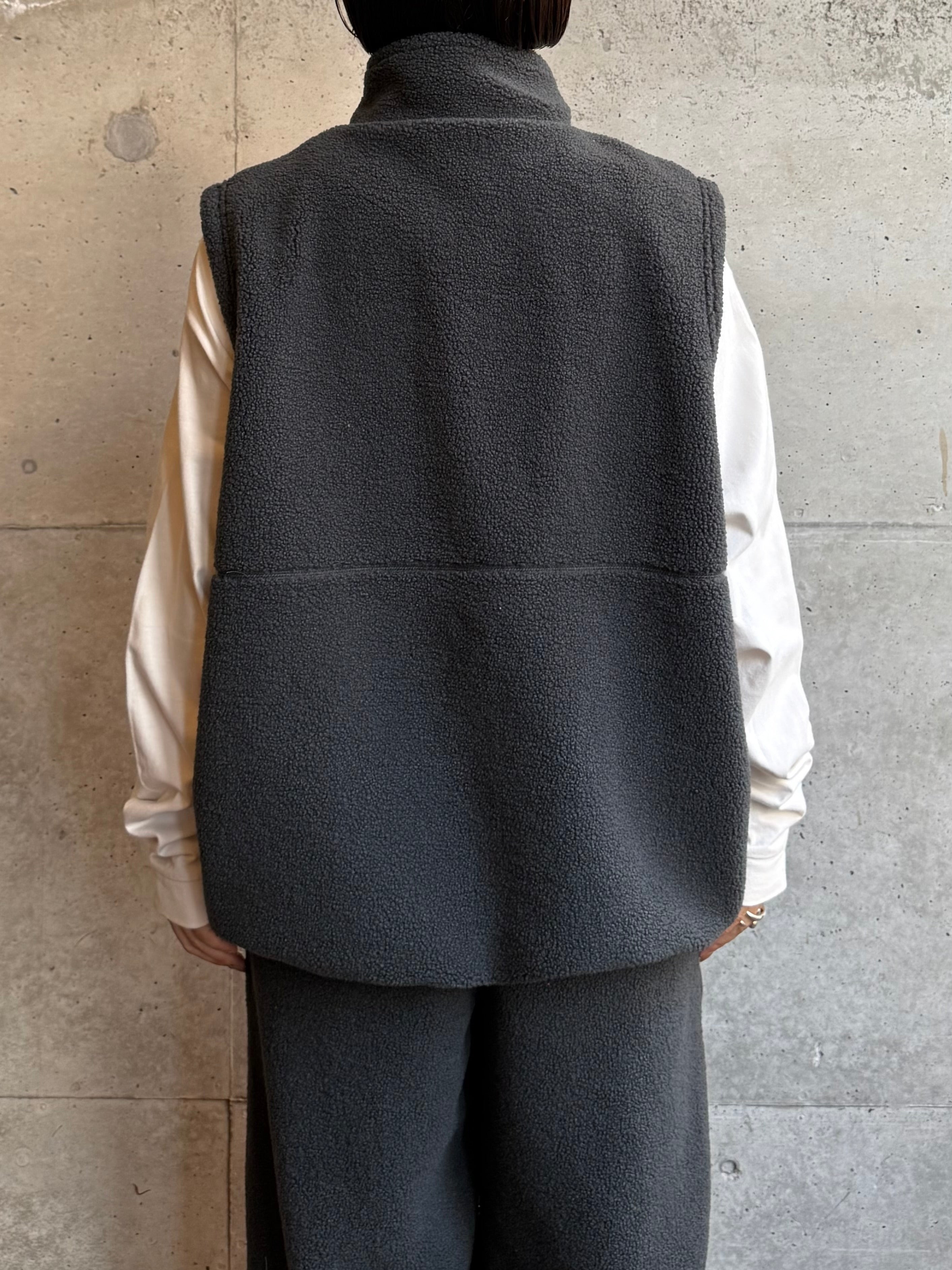 AP STUDIO SCENTOF Down boa vest ボアベスト eaSt Performance Puffy Vest - black / red