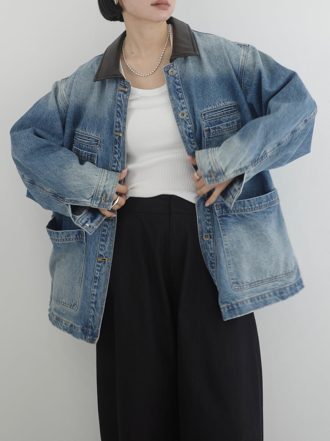 VINTAGE Utility Denim Jacket