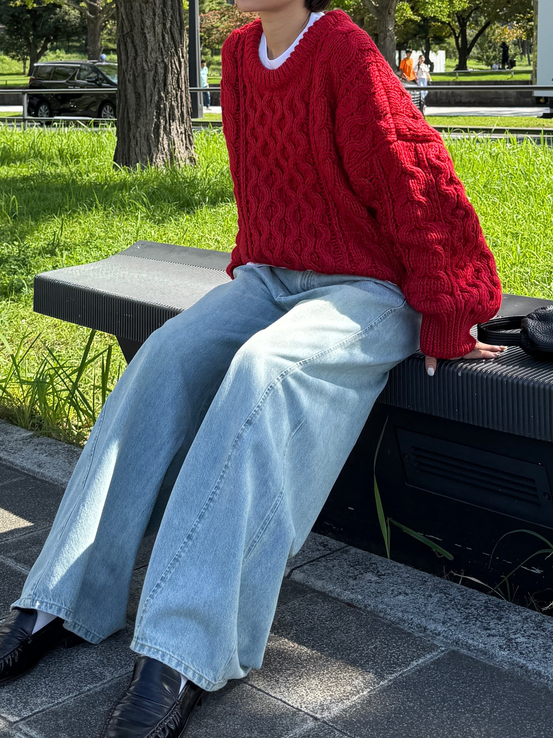 Hand Cable Loose Knit | Ëongul (ヨングル) official通販サイト – Eongul