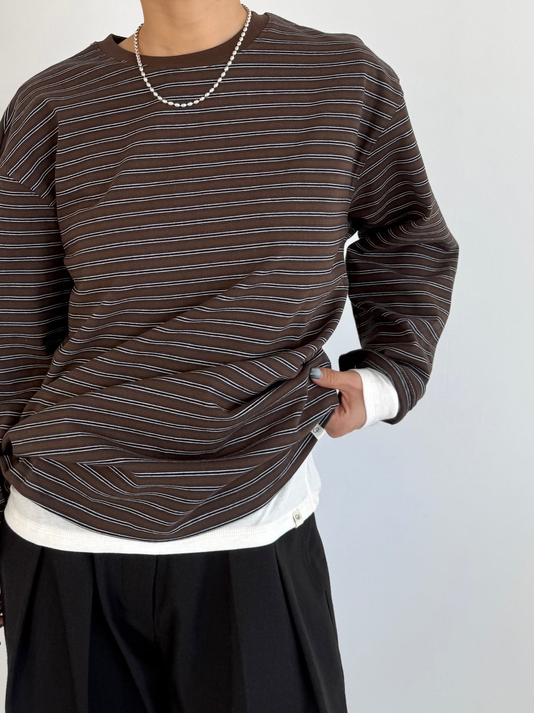 Stripe Loose Long T-shirts