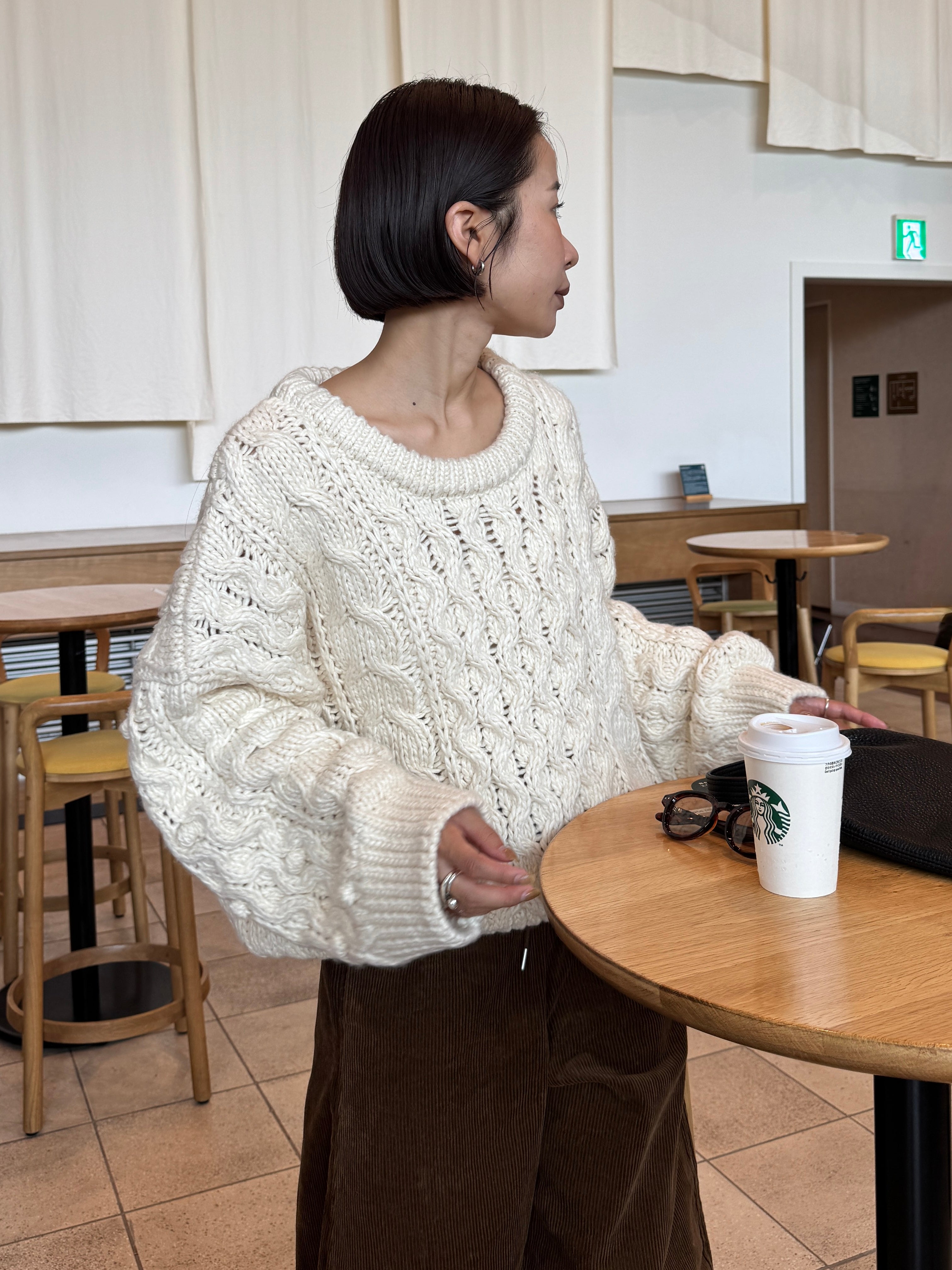 Hand Cable Loose Knit | Ëongul (ヨングル) official通販サイト – Eongul
