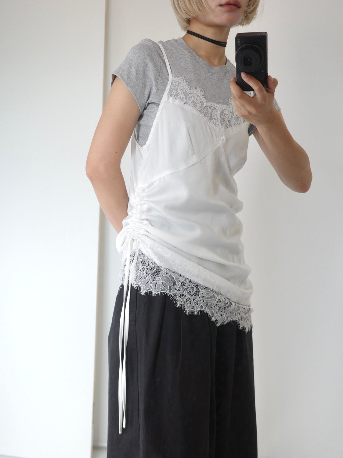 【PRE ORDER】Satin Lace Camisole(6月下旬〜7月上旬発送予定)