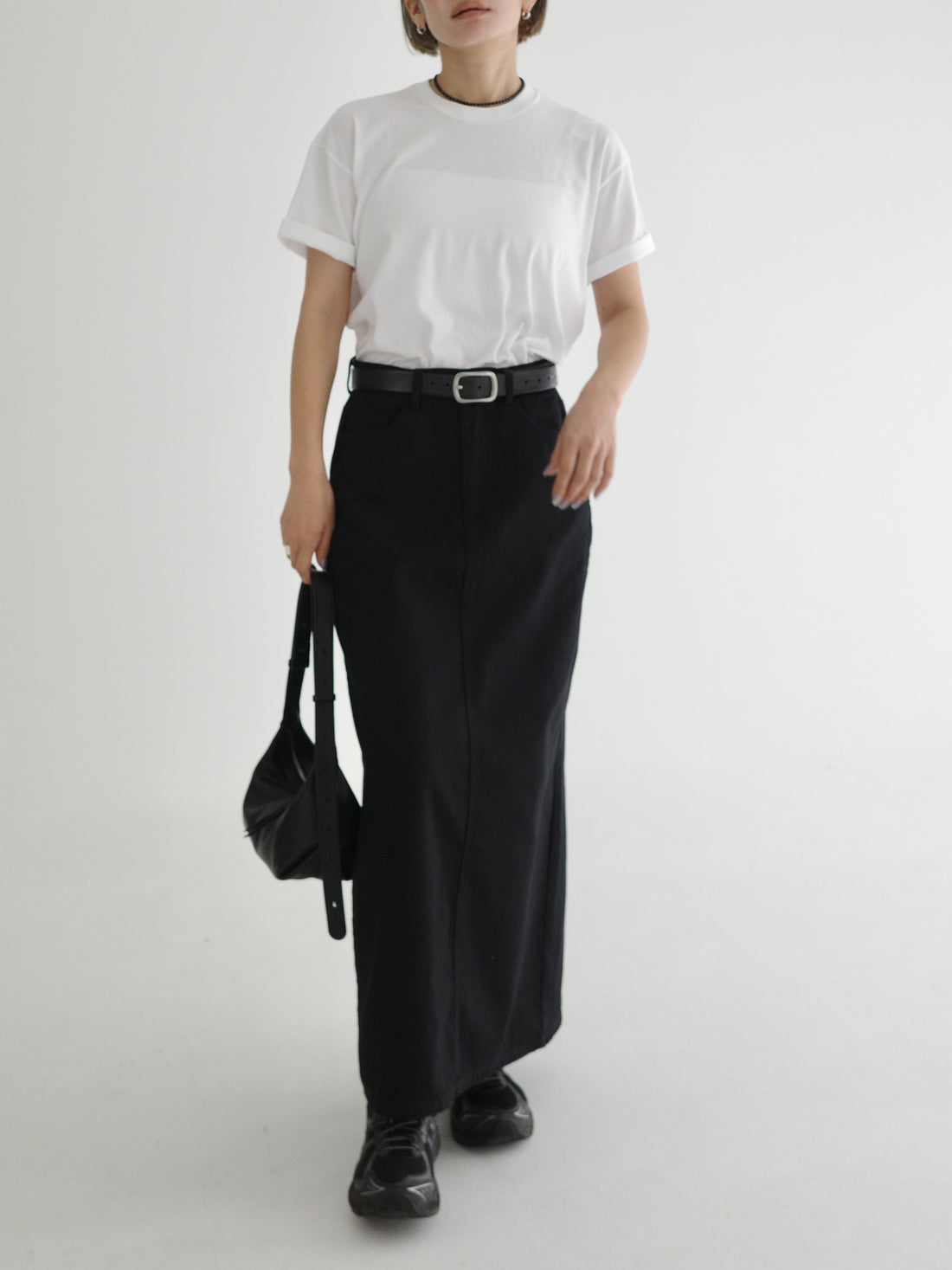 Straight Denim Skirt