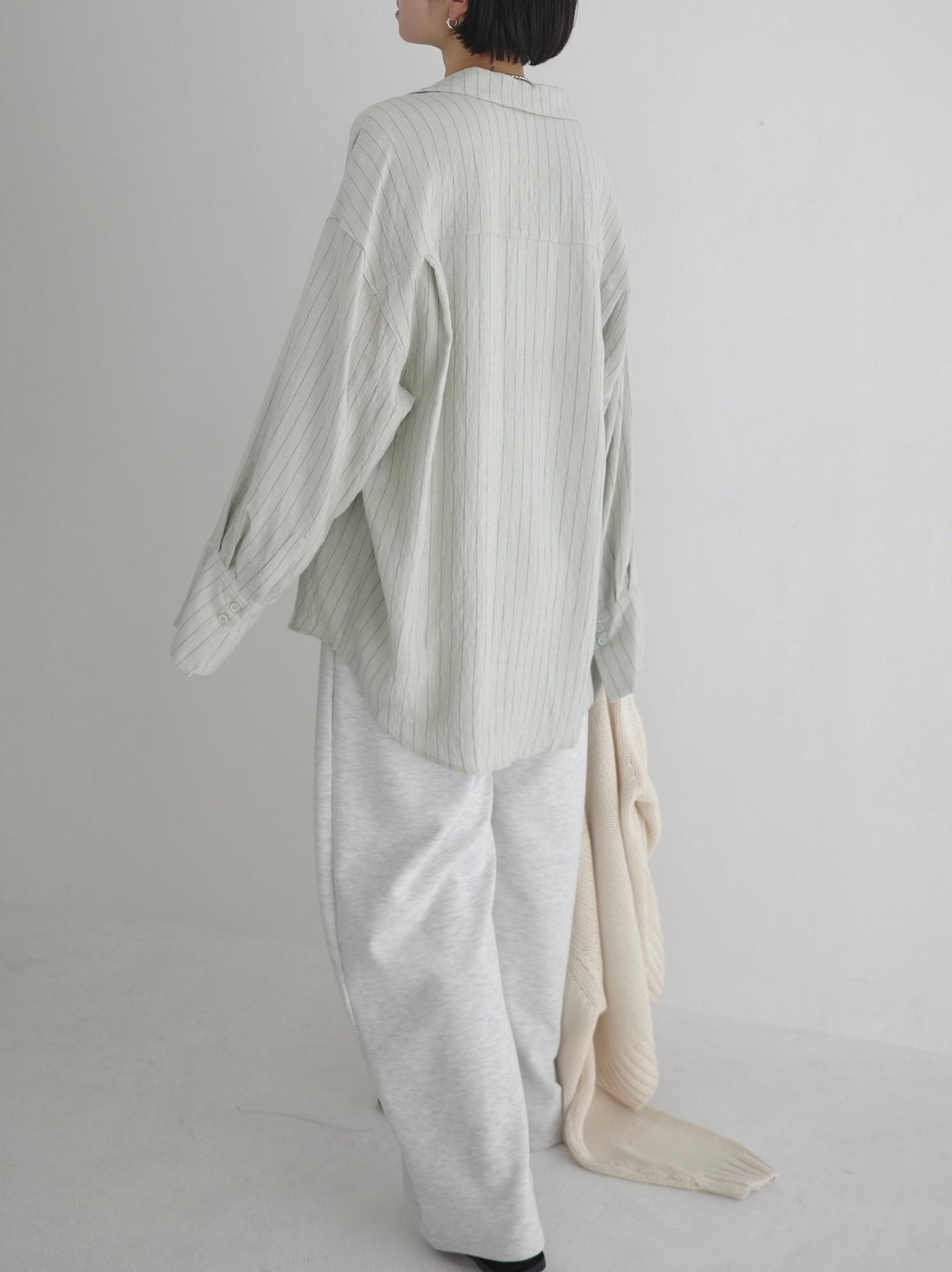 【PRE ORDER】Linen Striped Loose Shirt(4月上旬〜4月中旬発送予定)