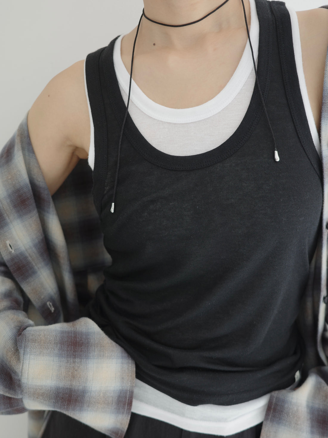Layered Bicolor Tank Top