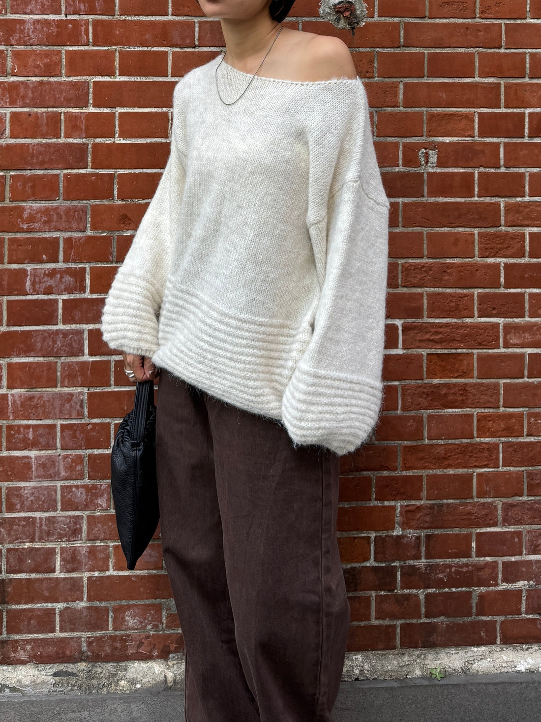 Boat Neck Design Knit