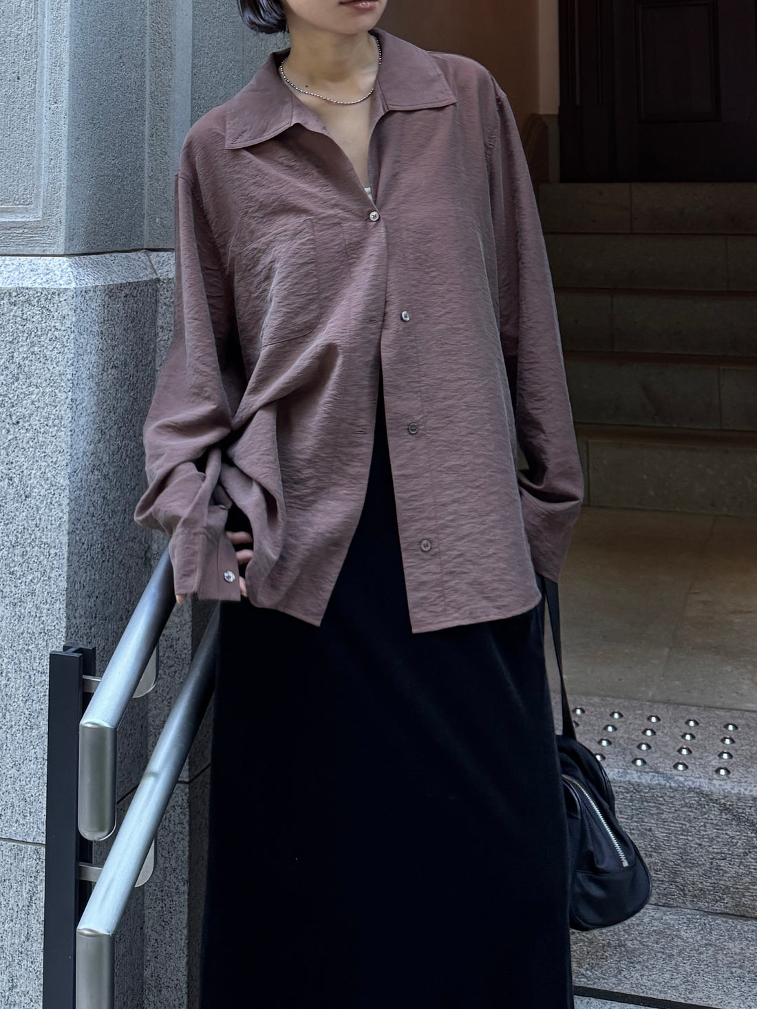 【PRE ORDER】Satin Over Shirt（9月下旬〜10月上旬発送予定）