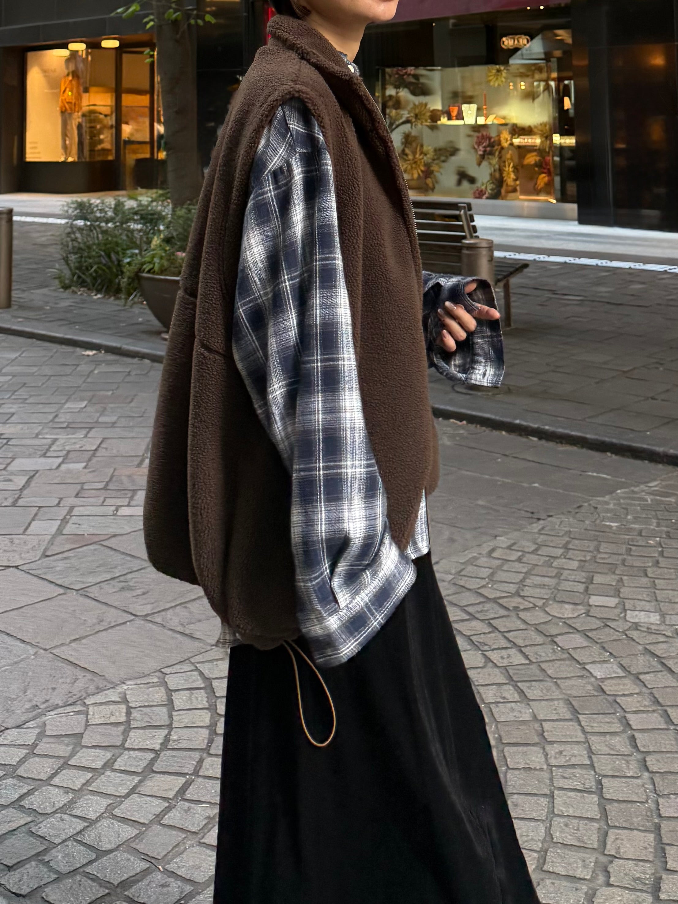 Double Zip Boa Vest | Ëongul (ヨングル) official通販サイト – Eongul